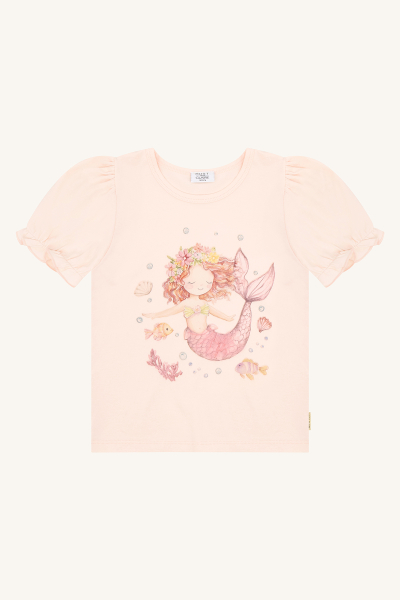 Hust&Claire - HCAlma Mermaid T-Shirt rosa